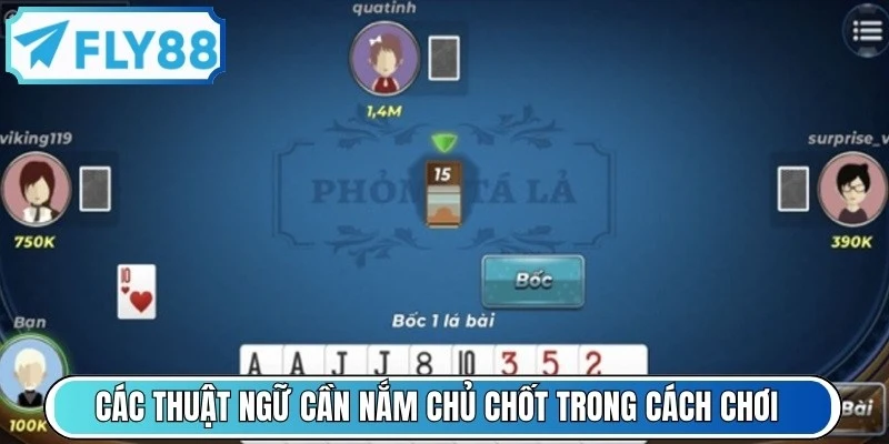 Các thuật ngữ cần nắm chủ chốt trong cách chơi phỏm online