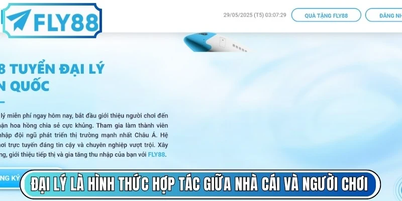 Chương trình đại lý FLY88 là hình thức hợp tác giữa nhà cái và người chơi