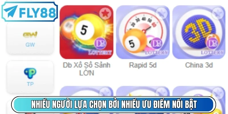 Xổ số FLY88 được nhiều người lựa chọn bởi nhiều ưu điểm nổi bật